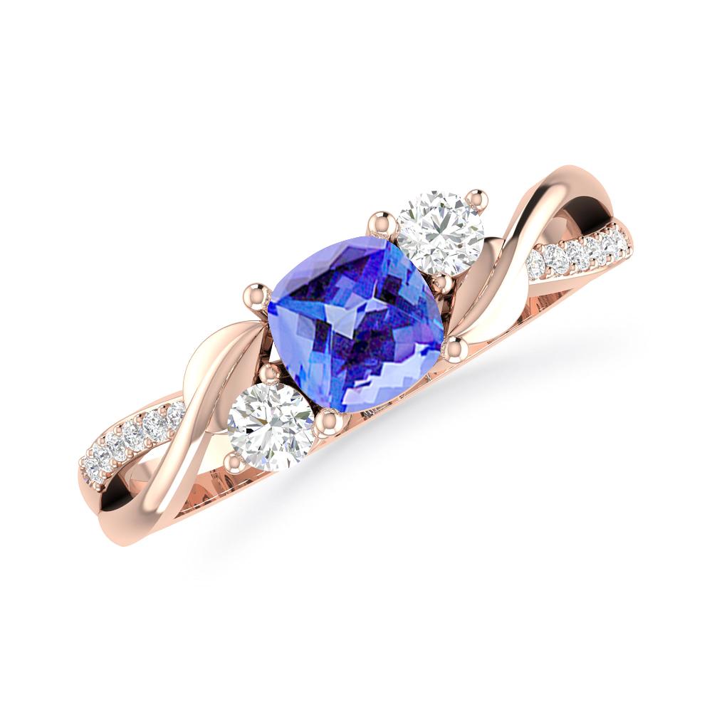 Rose Gold - Tanzanite