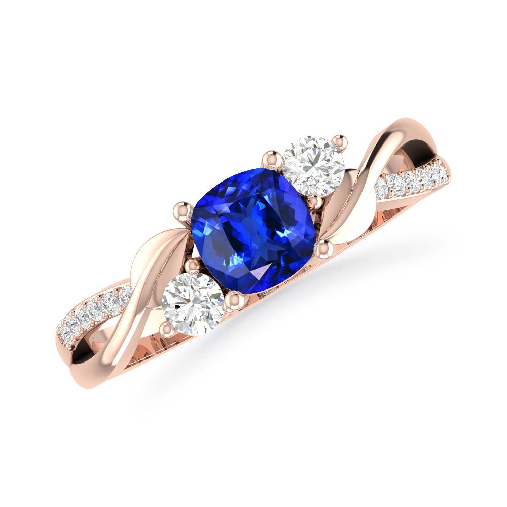 Rose Gold - Tanzanite