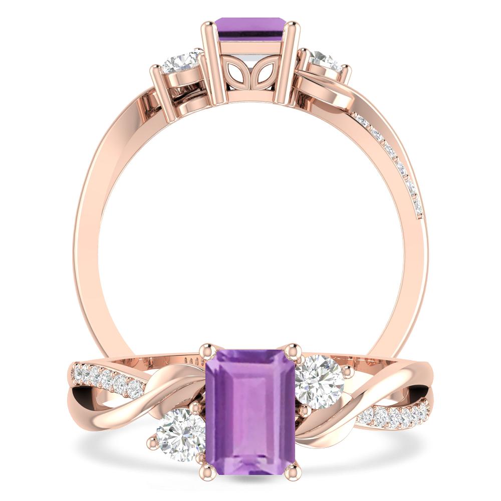 Rose Gold - Amethyst