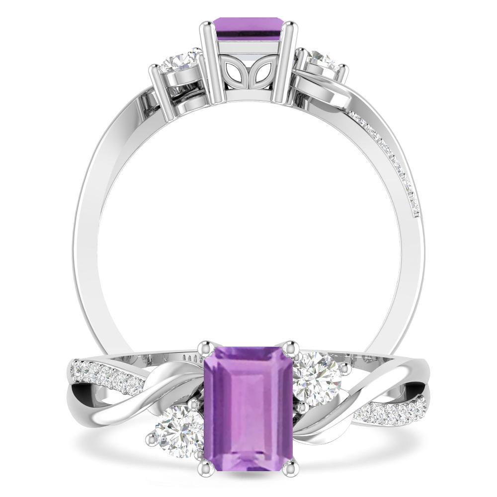 White Gold - Amethyst