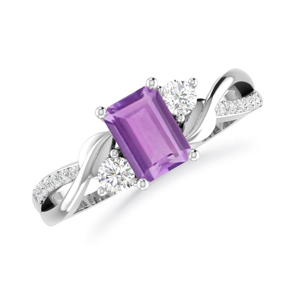 White Gold - Amethyst