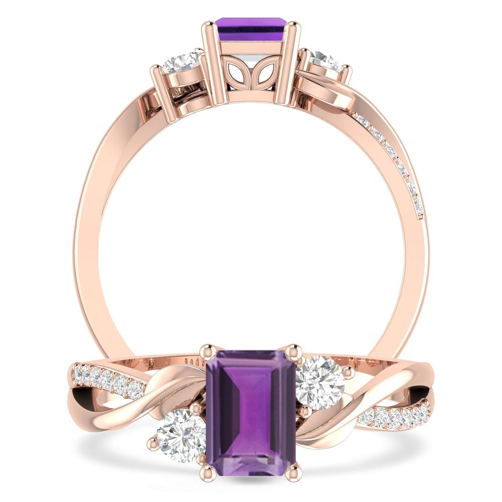 Rose Gold - Amethyst