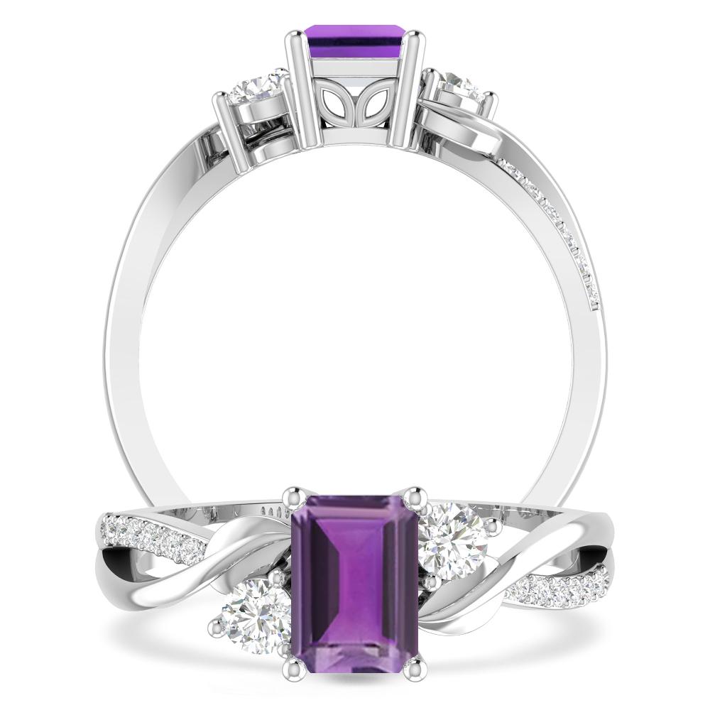 White Gold - Amethyst