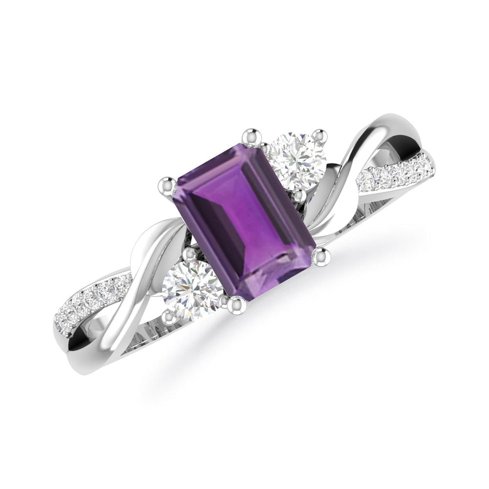 White Gold - Amethyst