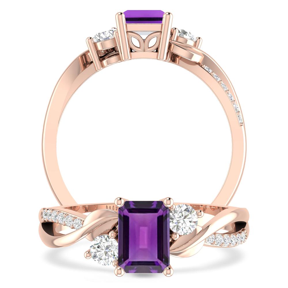 Rose Gold - Amethyst