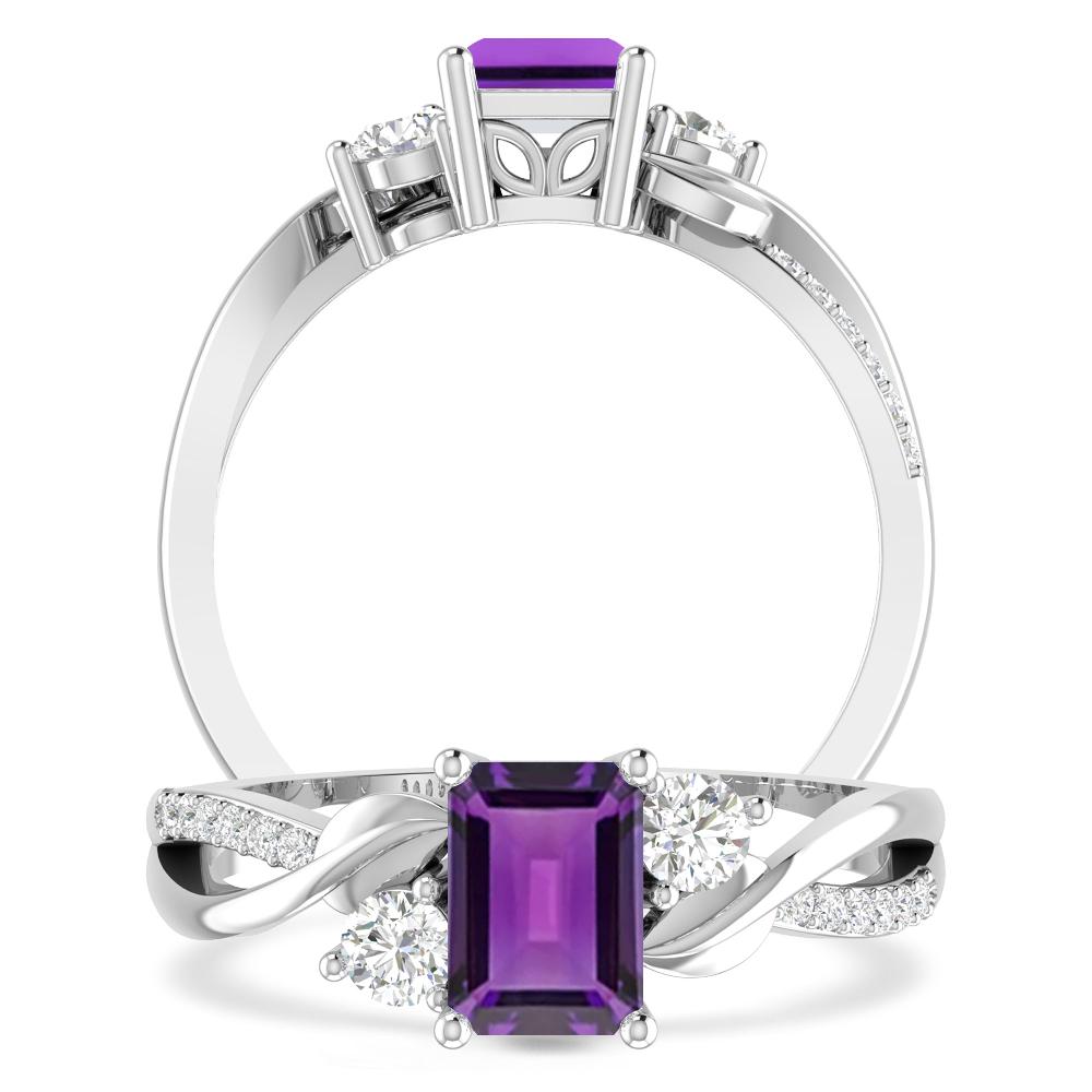 White Gold - Amethyst