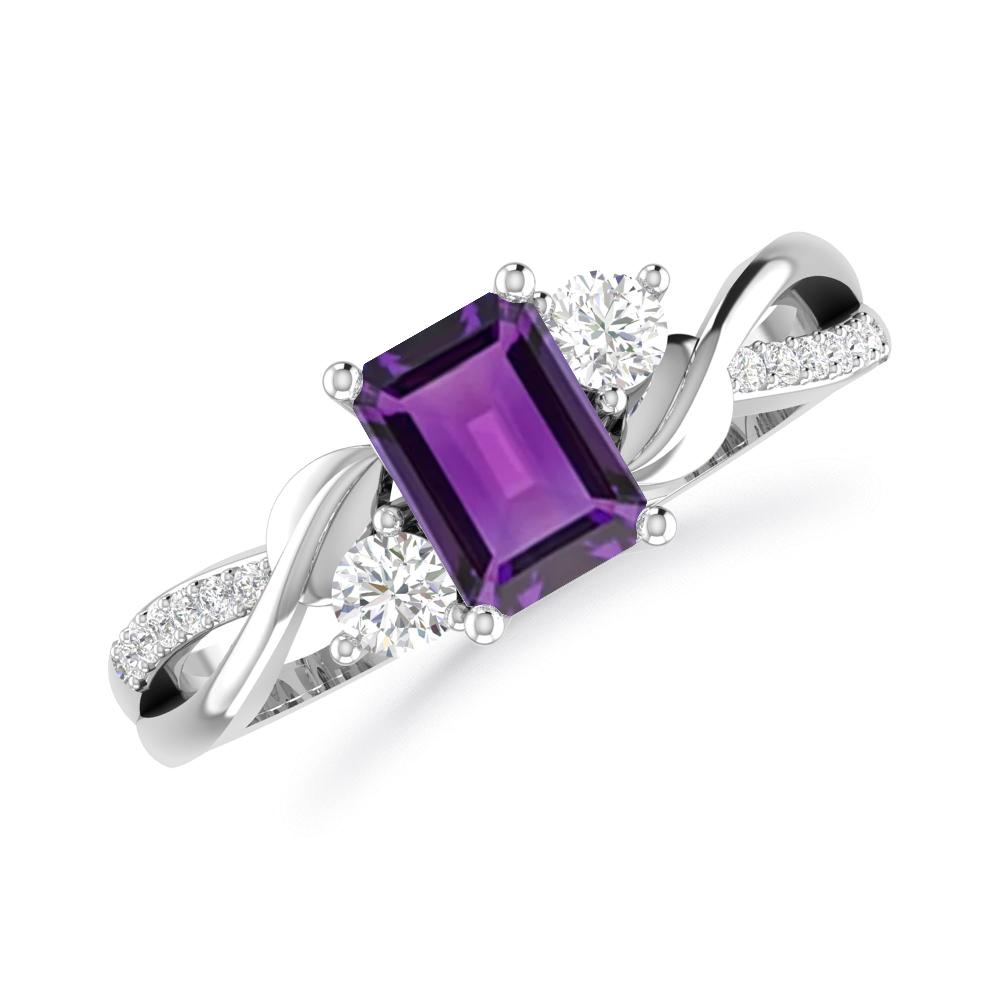 White Gold - Amethyst