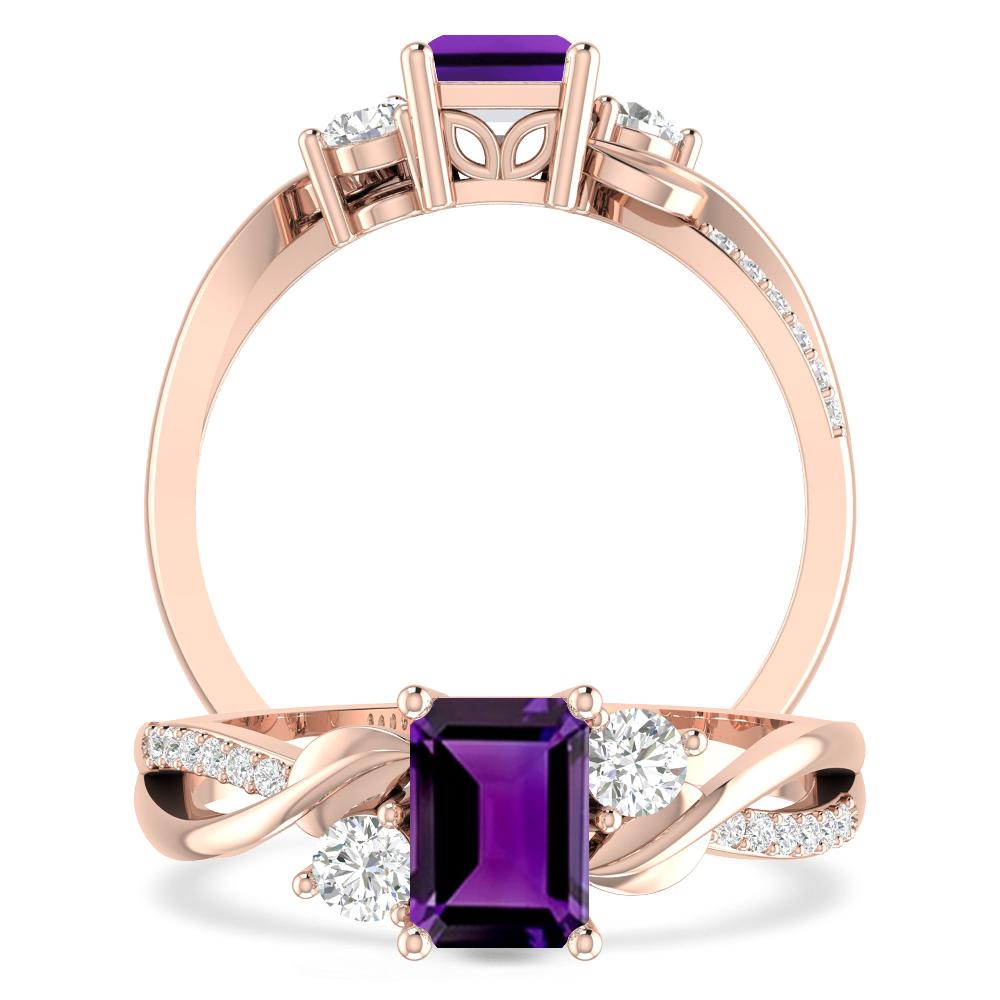 Rose Gold - Amethyst