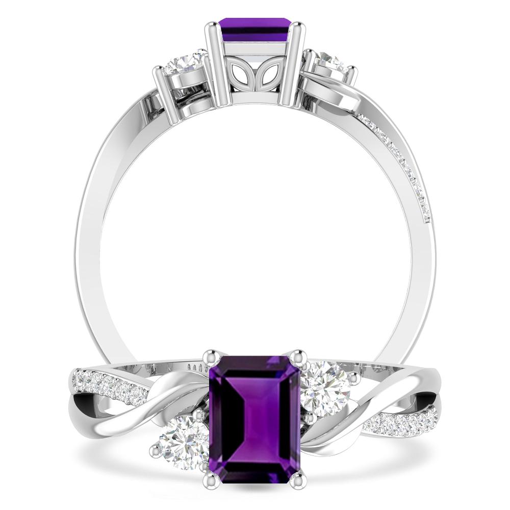 White Gold - Amethyst