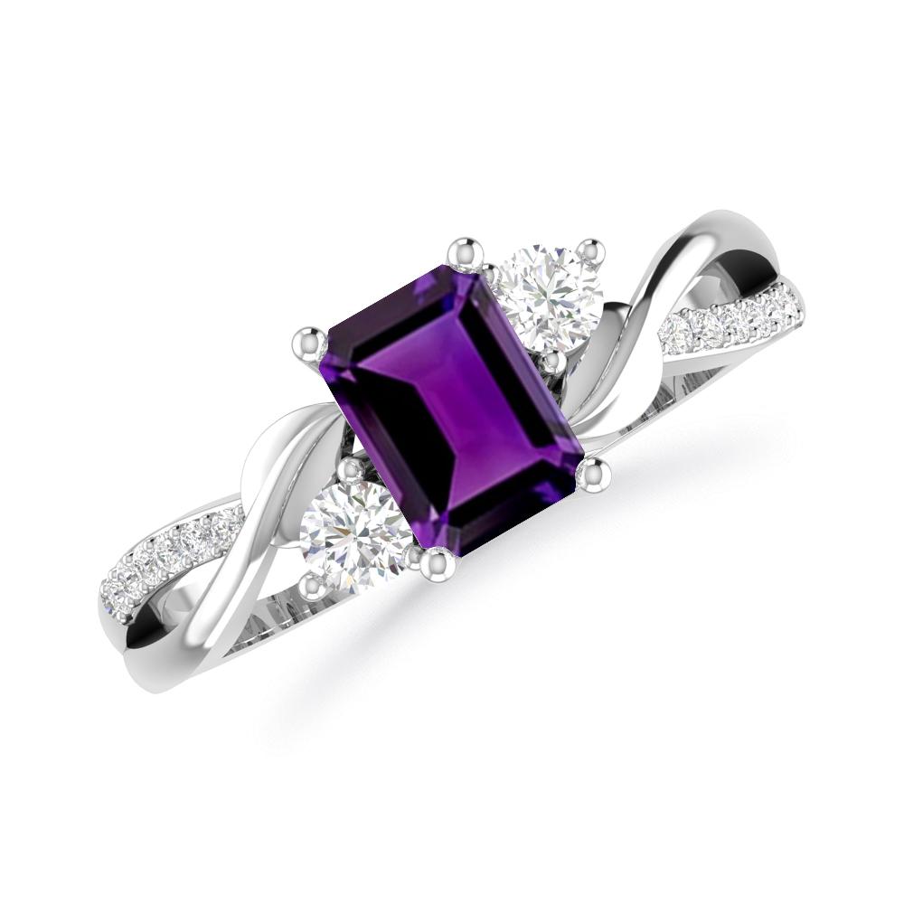 White Gold - Amethyst