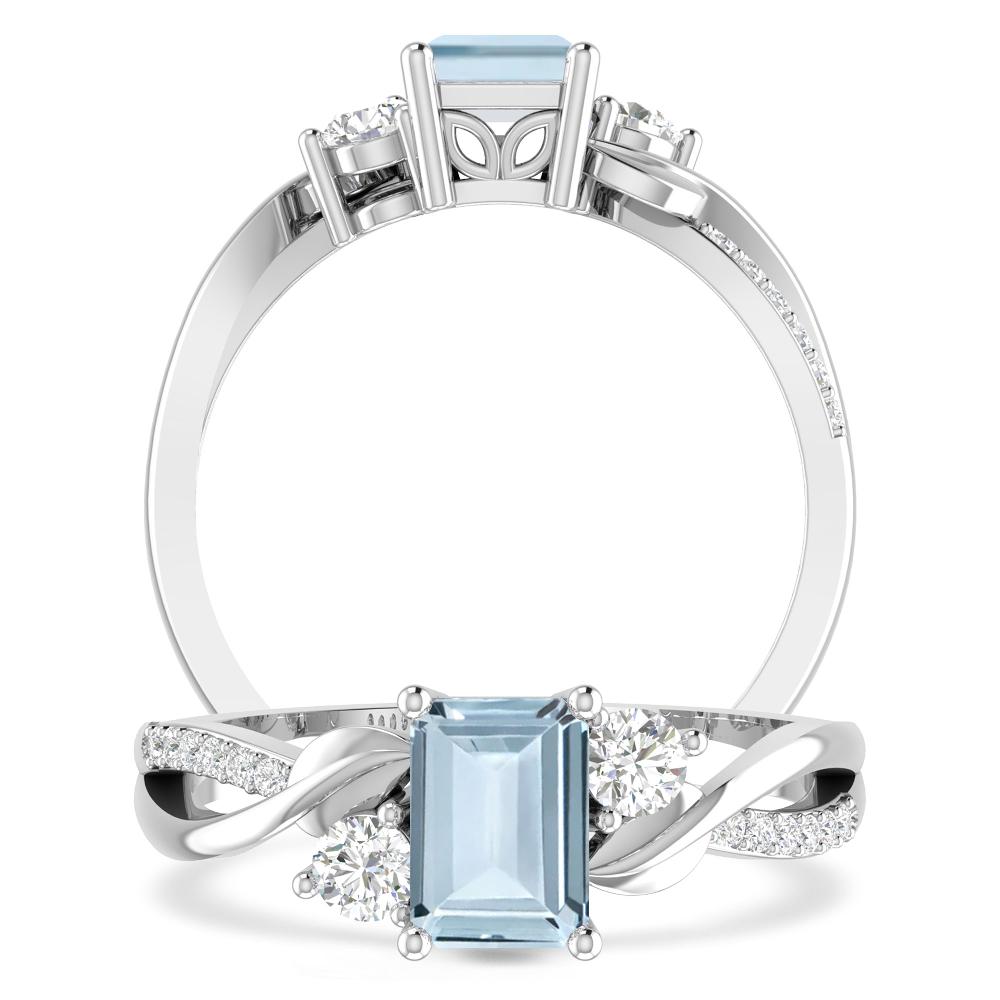 White Gold - Aquamarine