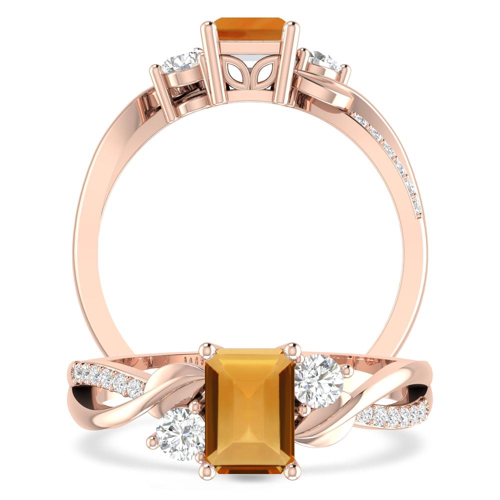 Rose Gold - Citrine