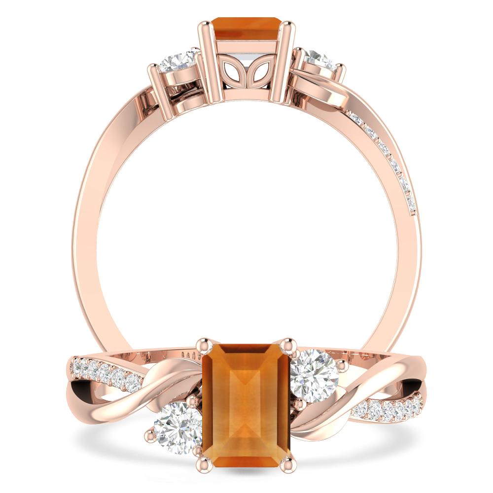 Rose Gold - Citrine