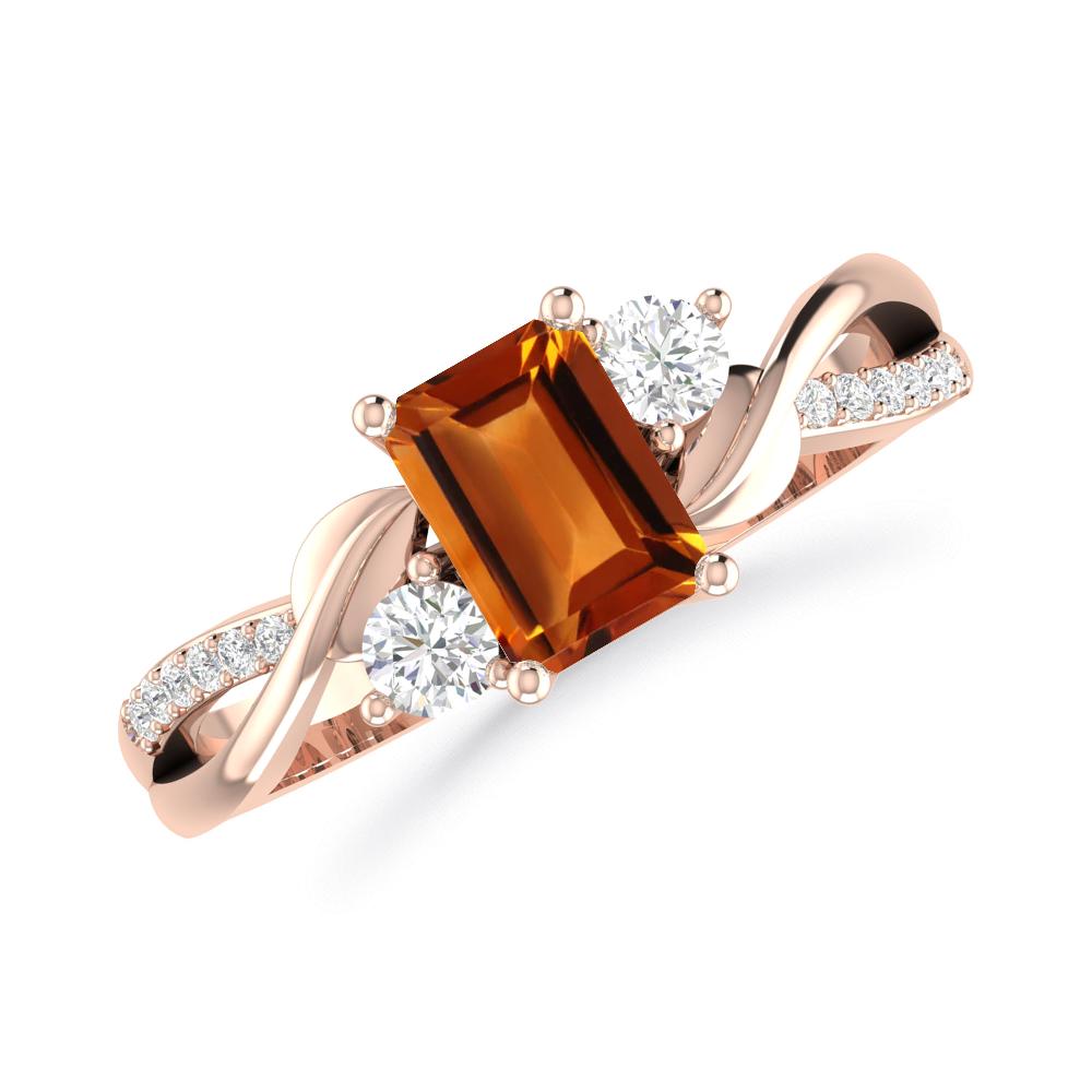 Rose Gold - Citrine