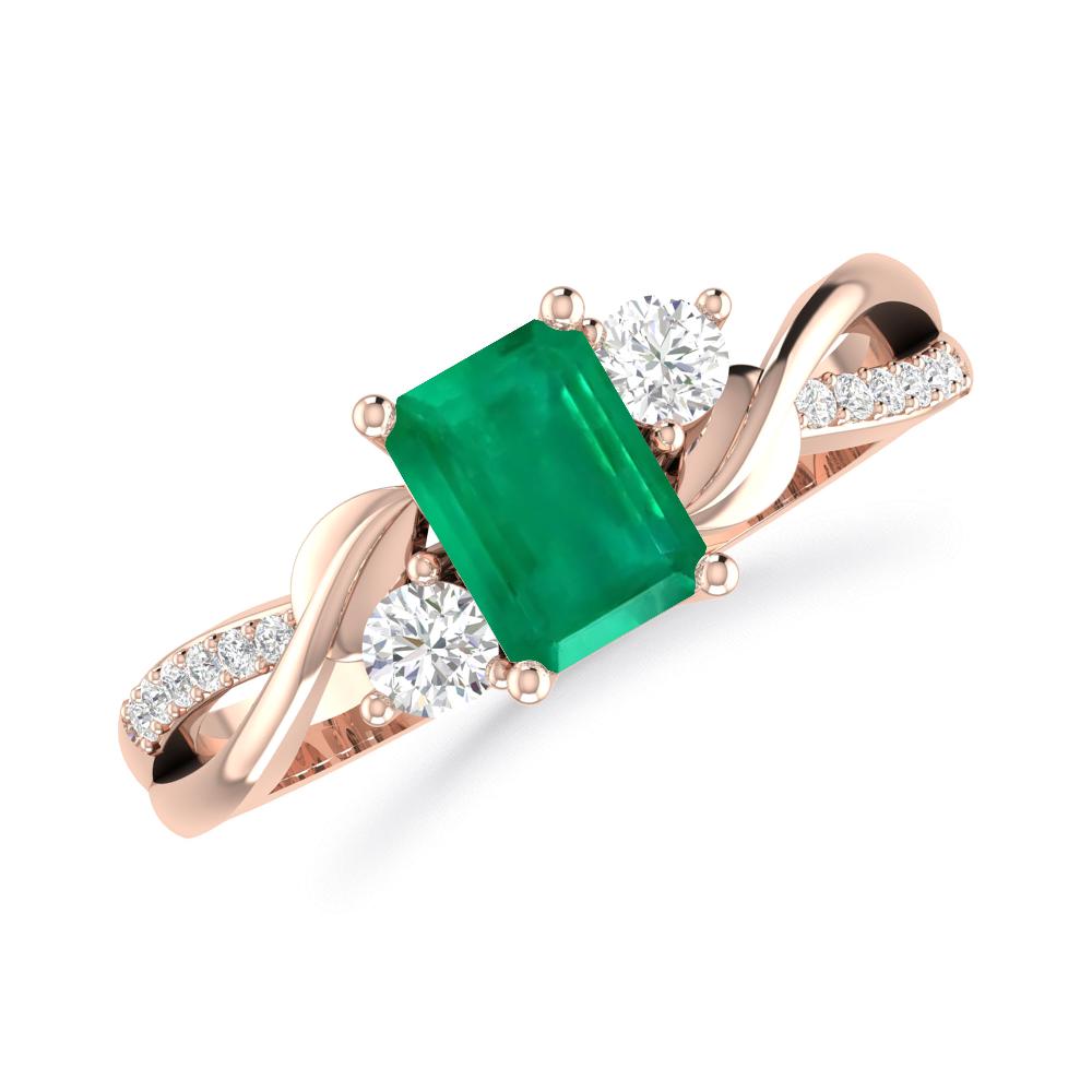 Rose Gold - Emerald