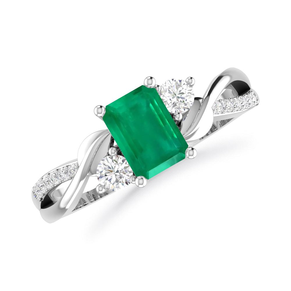 White Gold - Emerald