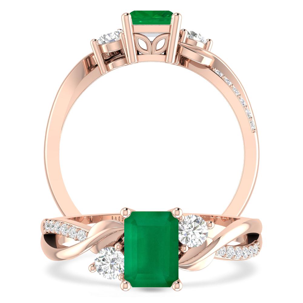 Rose Gold - Emerald