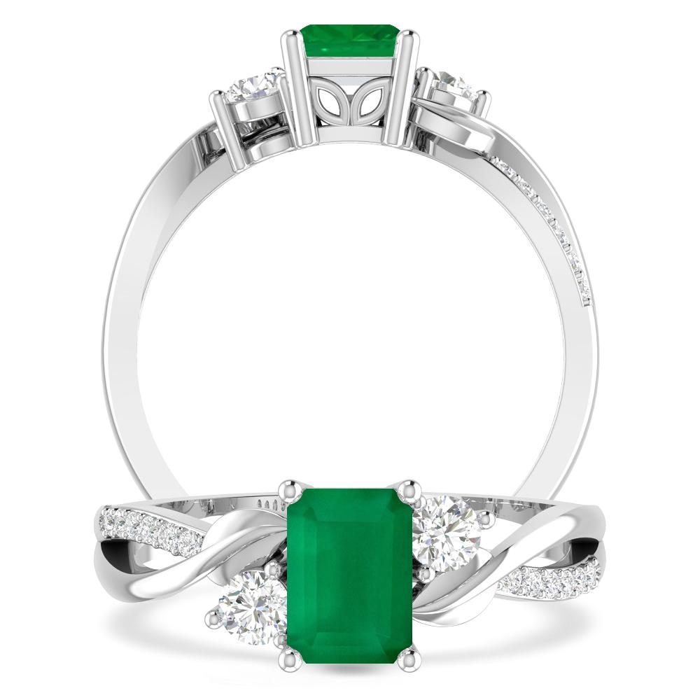 White Gold - Emerald