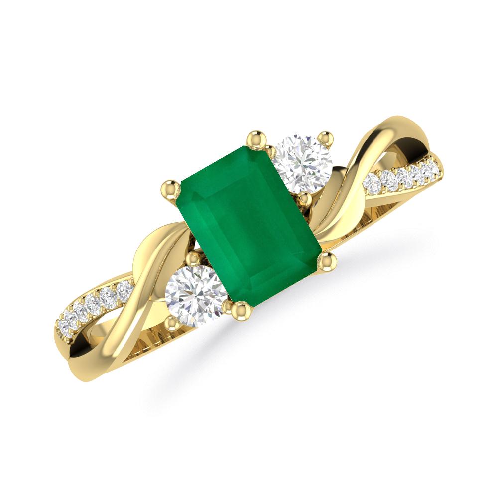 Yellow Gold - Emerald