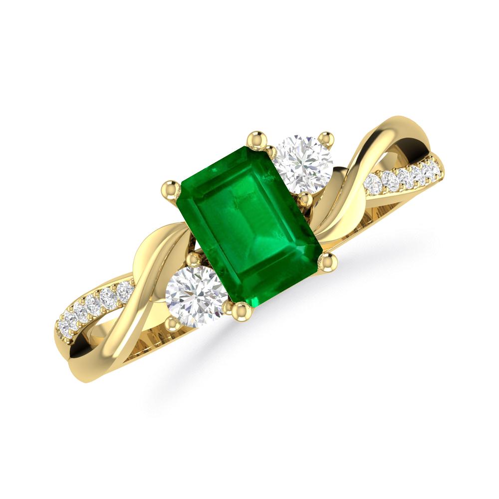 Yellow Gold - Emerald