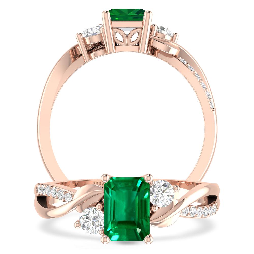 Rose Gold - Emerald