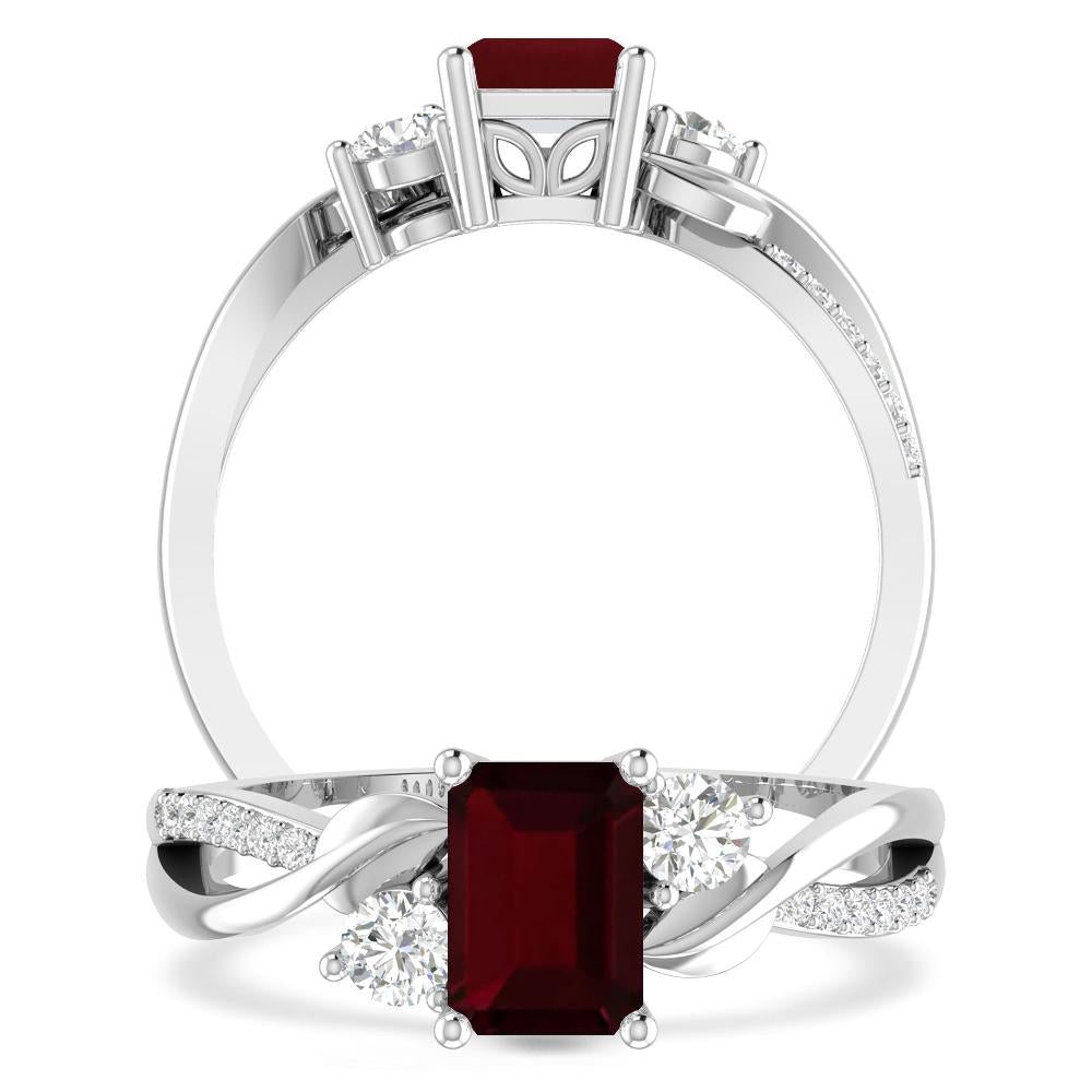 White Gold - Garnet