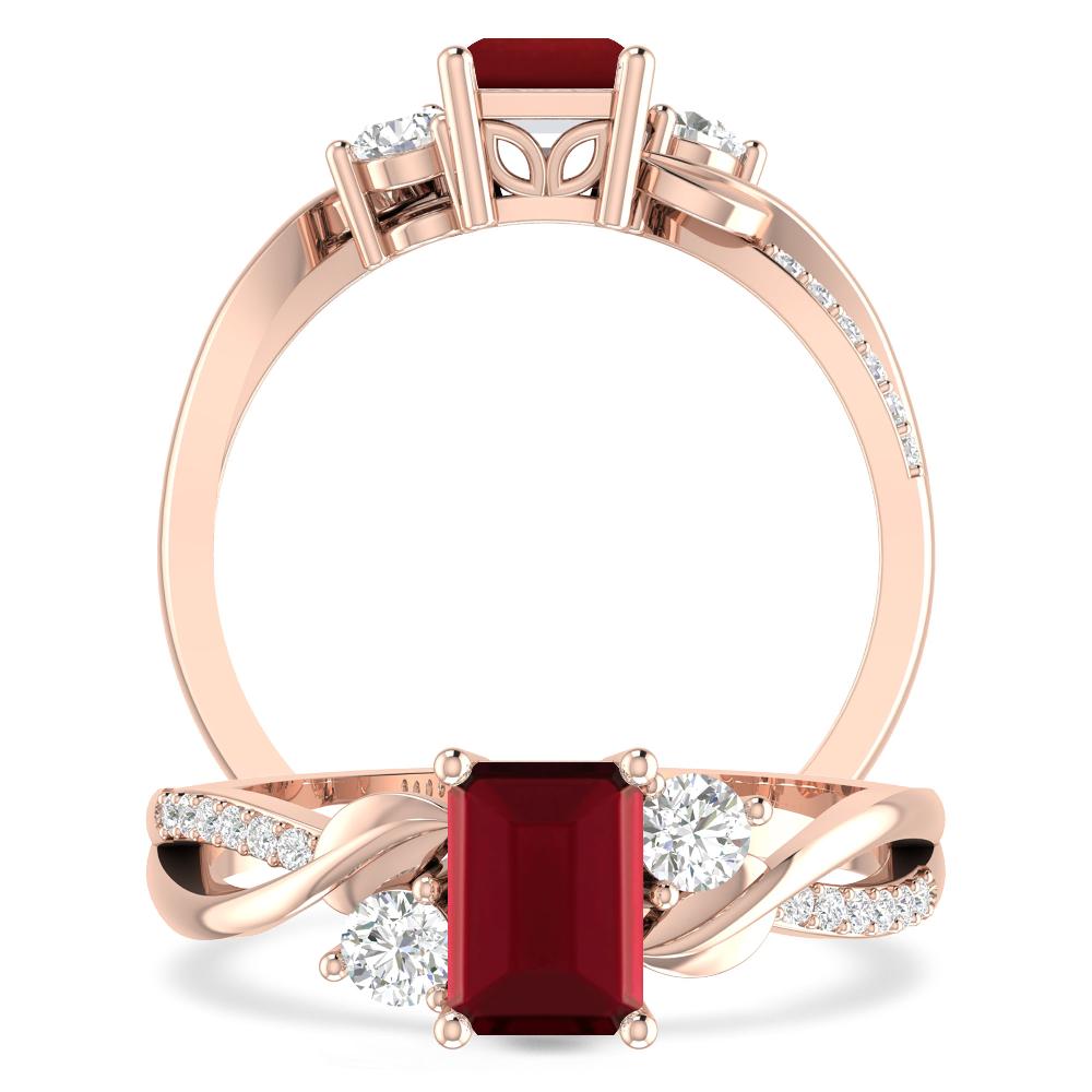 Rose Gold - Garnet