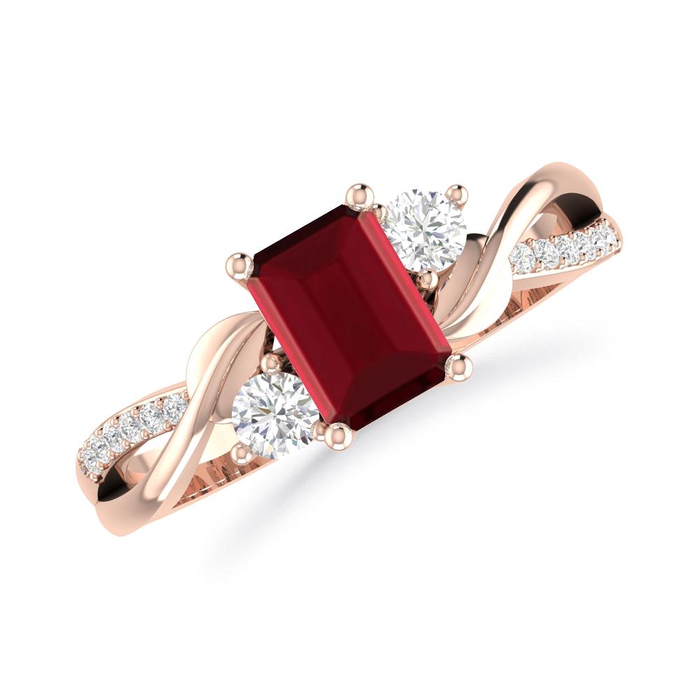 Rose Gold - Garnet