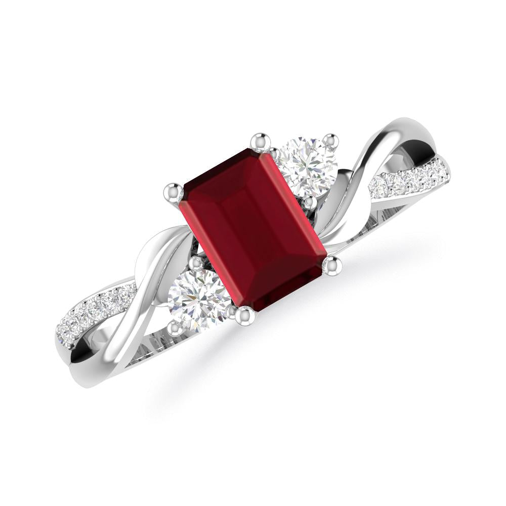 White Gold - Garnet