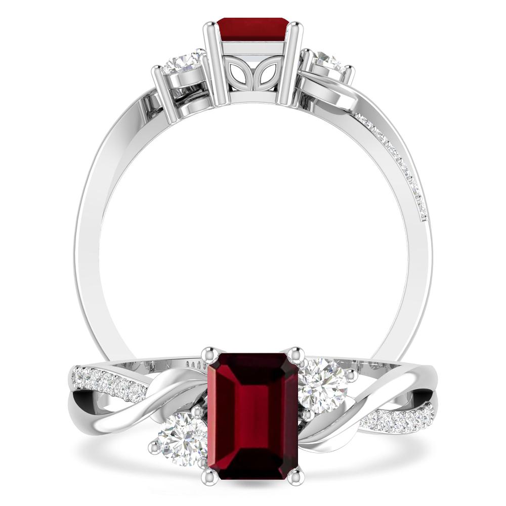 White Gold - Garnet