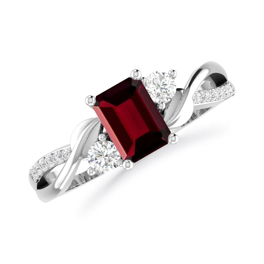 White Gold - Garnet