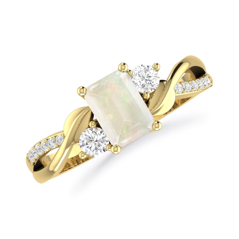 Yellow Gold - Opal