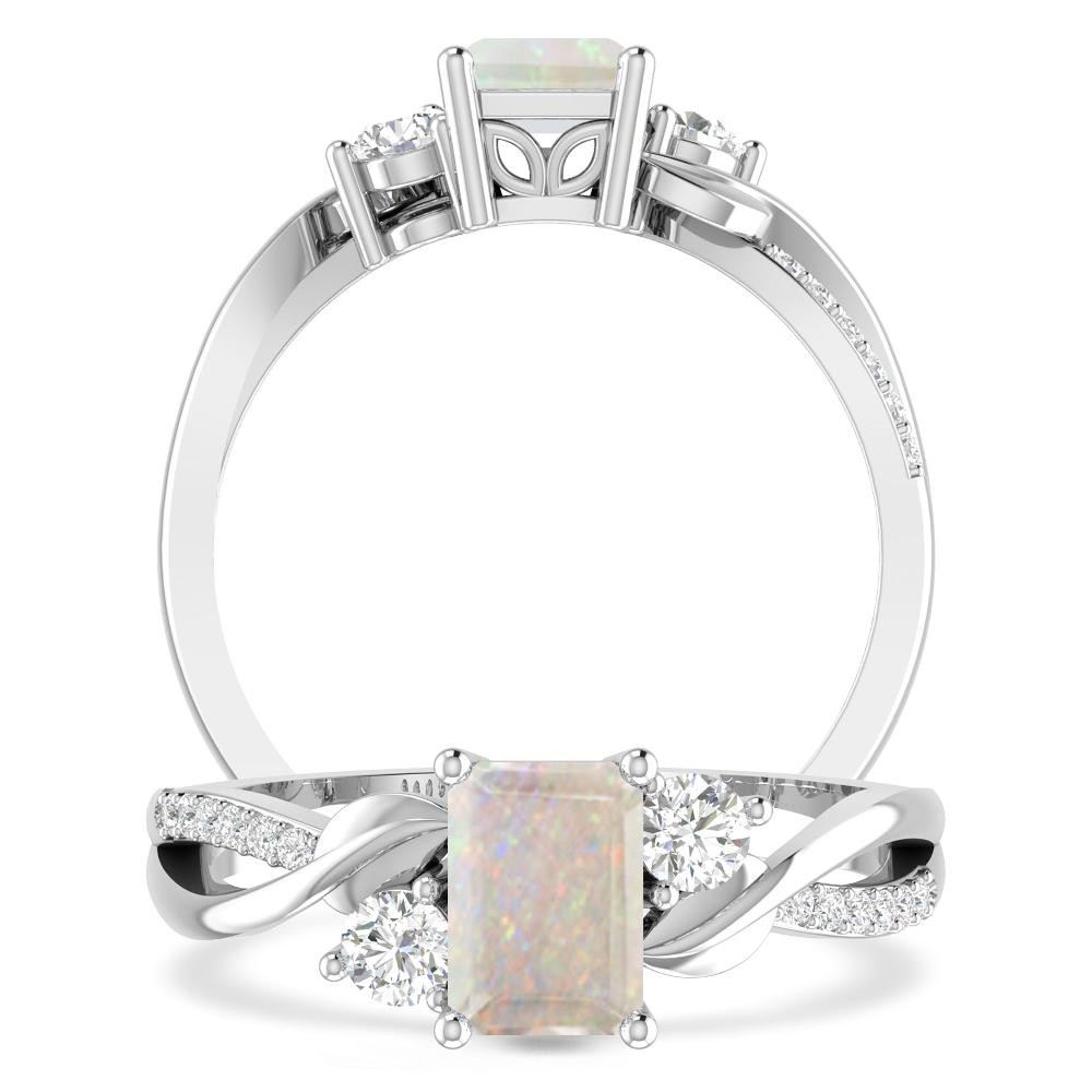 White Gold - Opal