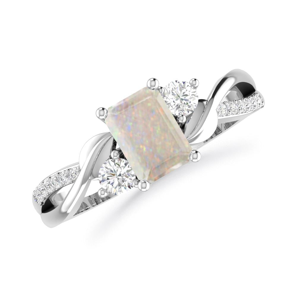 White Gold - Opal