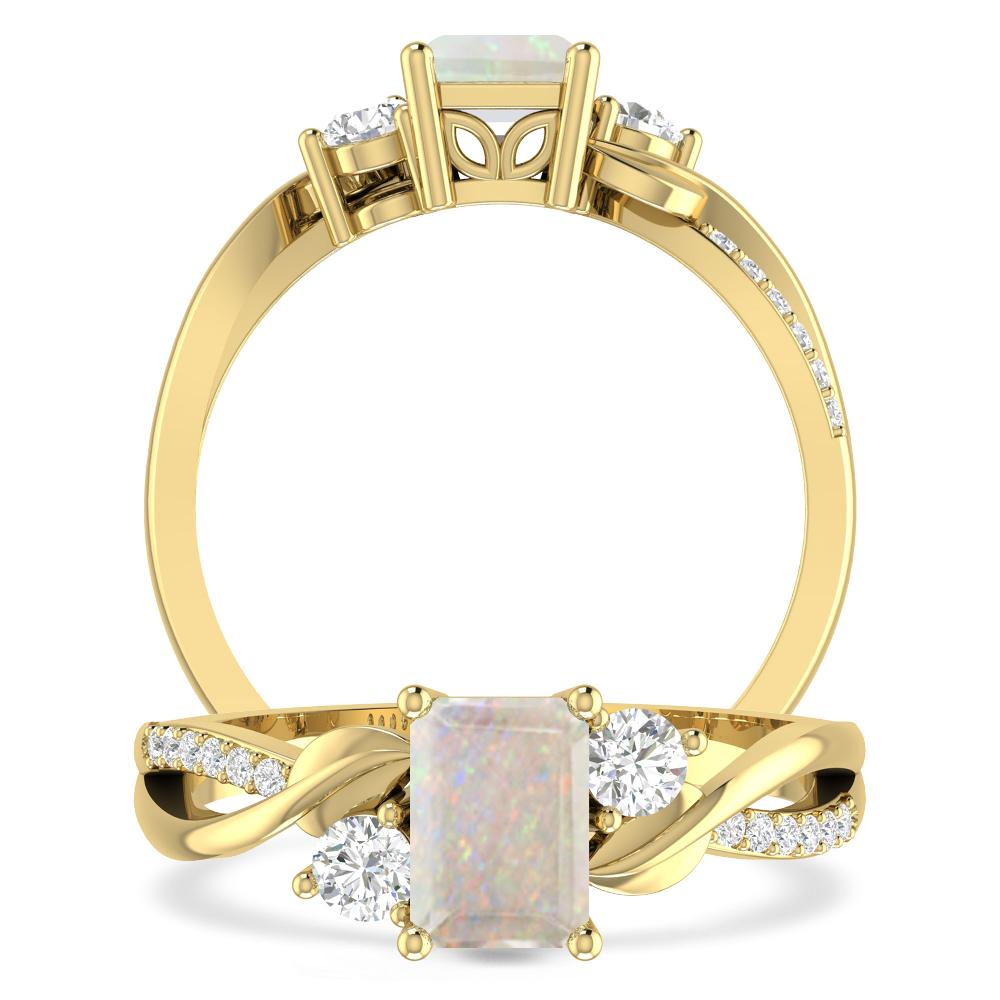 Yellow Gold - Opal