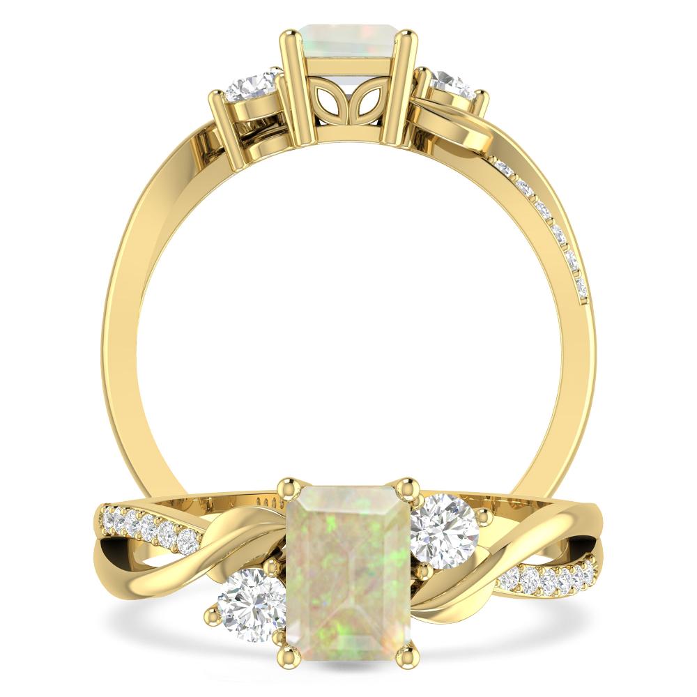 Yellow Gold - Opal