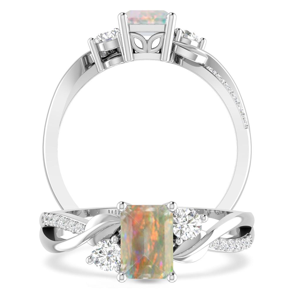 White Gold - Opal