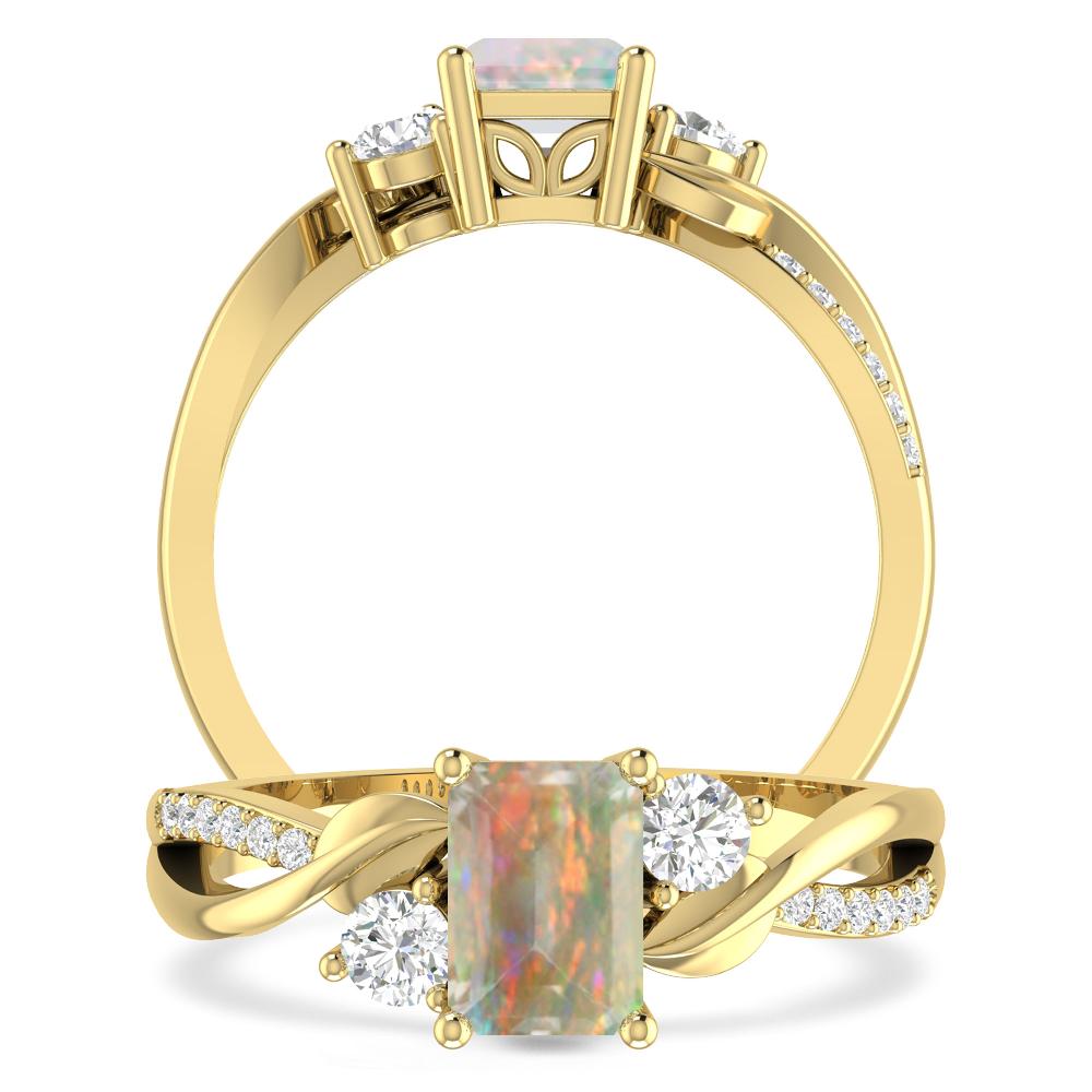 Yellow Gold - Opal