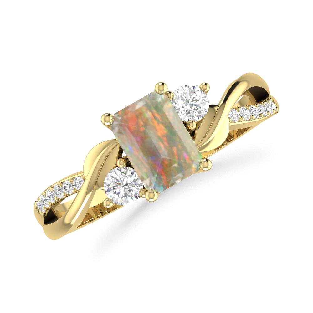 Yellow Gold - Opal