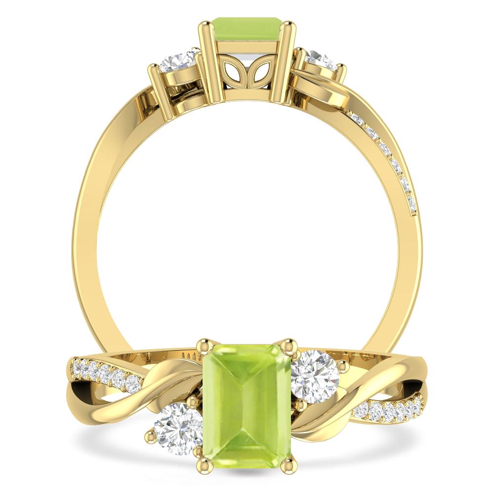 Yellow Gold - Peridot