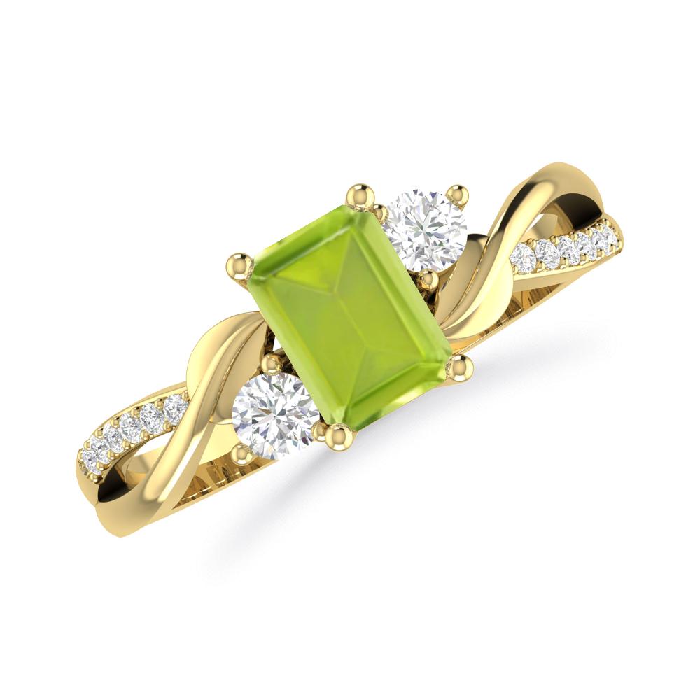 Yellow Gold - Peridot