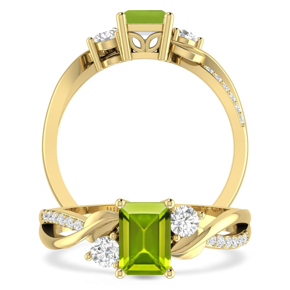 Yellow Gold - Peridot