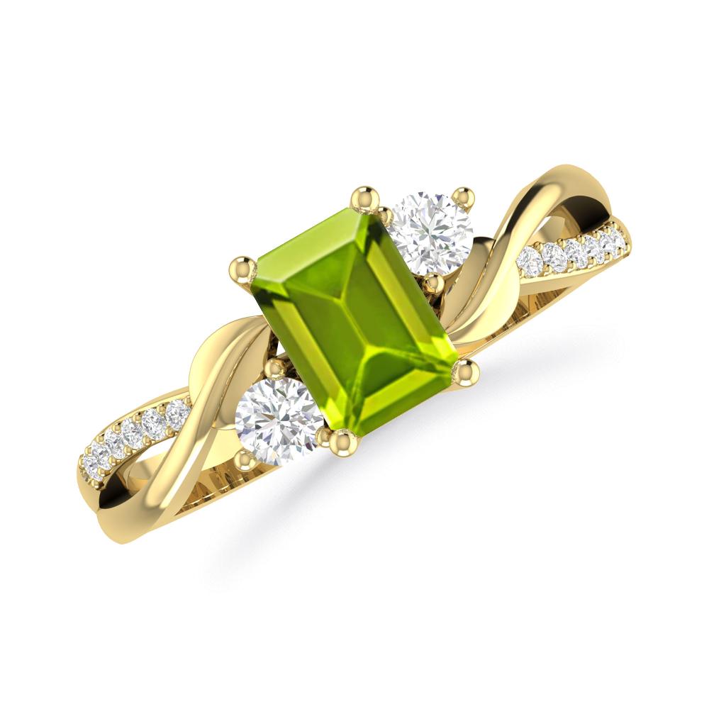 Yellow Gold - Peridot