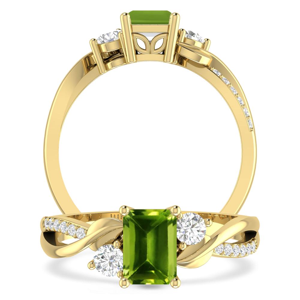 Yellow Gold - Peridot