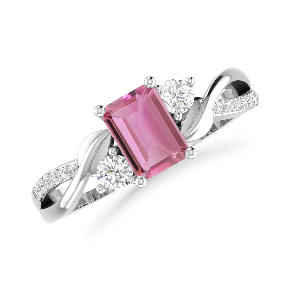 White Gold - Pink Tourmaline