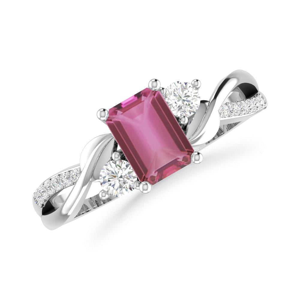 White Gold - Pink Tourmaline