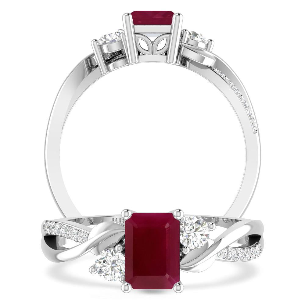 White Gold - Ruby