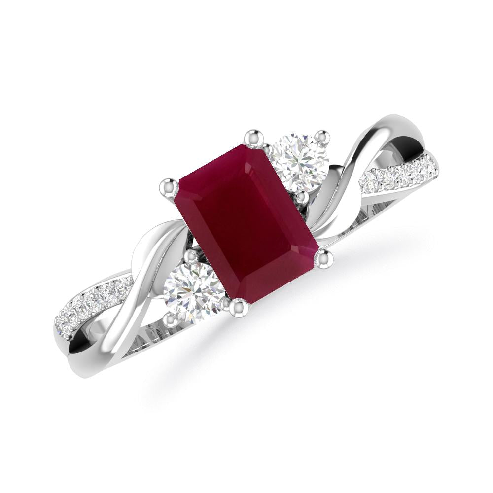 White Gold - Ruby