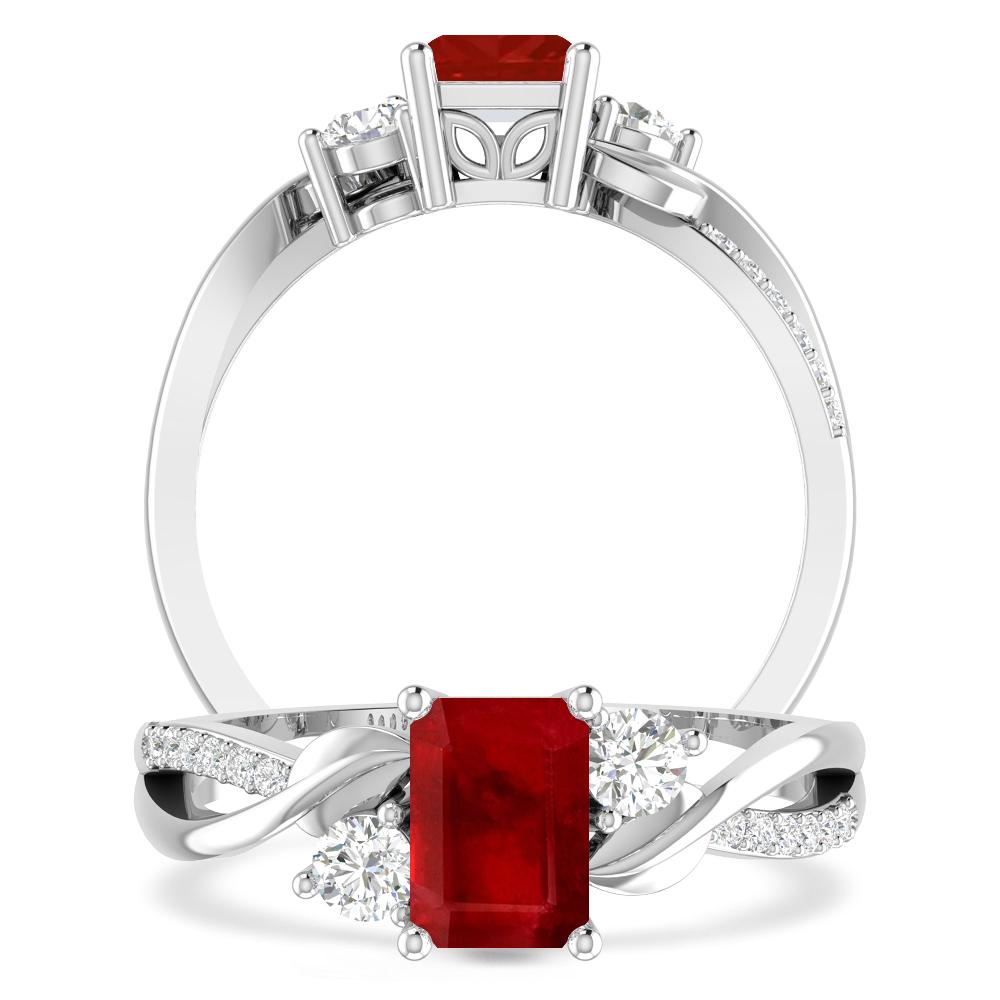 White Gold - Ruby