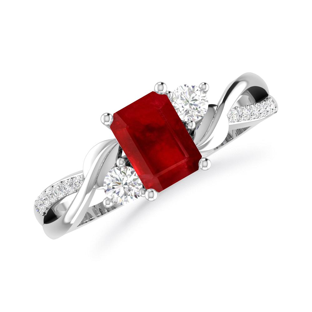 White Gold - Ruby